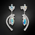 Vestuviniai auskarai "J'Adore V (Aurora Borealis)" su Swarovski™ kristalais